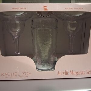 Rachel Zoe Clear Acrylic Margarita Set